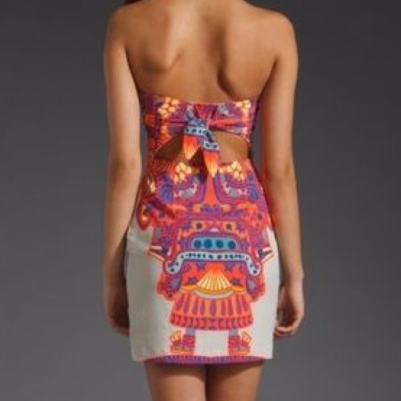 Mara Hoffman | Strapless Silk Tie Back Dress - Picture 15 of 15